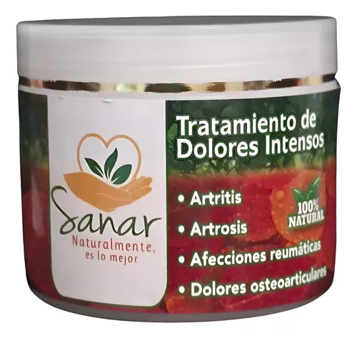 Crema Natural Sanar Dolores Intensos Artritis Artrosis