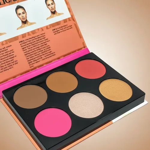 Paleta De Contorno Rubor  Highlighter
