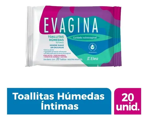 Evagina Toallitas Húmedas De Higiene Íntima Sin Enjuague
