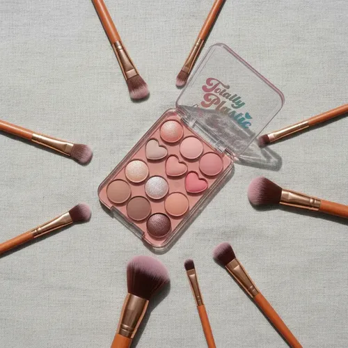 Paleta Sombras X 12 Colores Tonos Nude Brillosos Mate Asian
