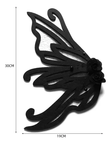 Pinza De Cabello Mariposa Negra
