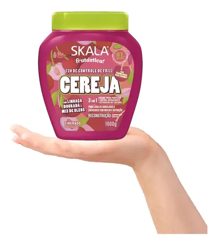Skala Mascara Capilar Control Frizz Cereja 1kg Frutastica 3c