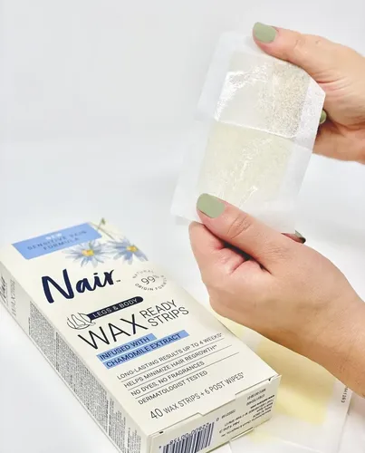 Nair Hair Remover Wax Ready Tiras Para Piernas Y Cuerpo, No