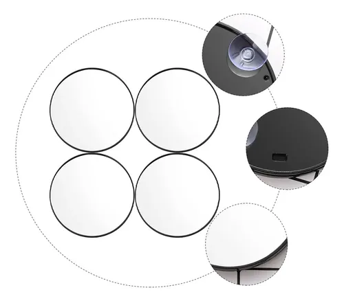 Espejo De Maquillaje Con Lupa 5x, Espejo De Maquillaje, 4 Un