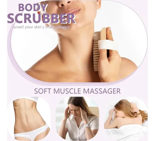 Set De 4 Cepillos Corporales Exfoliantes Komvzyl Para