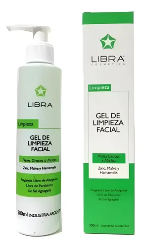 Gel Limpieza Facial Piel Mixta Zinc Hamamelis 200ml Libra