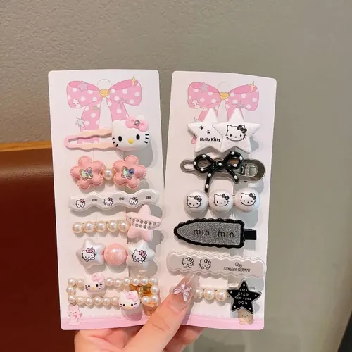 B Accesorio Moda Pasador Cabello Diseño Hello Kitty B