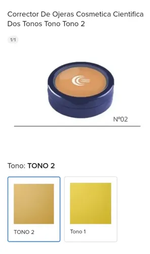 Corrector Ojeras Carmesi Cosmética Tono 2 1 Unidad