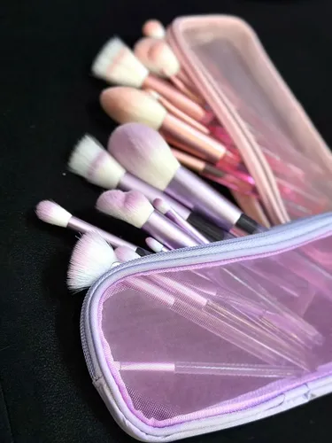 Brochas De Maquillaje Colores Pateles X2 Set