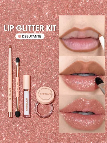Sheglam Kit De Purpurina Lip Dazzler Con Glitter Duradero
