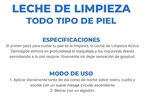 Dermaglos Leche De Limpieza Activa 200ml