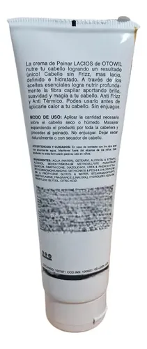 Crema De Peinar Sin Enjuague Lacios Otowil 120g Restauradora