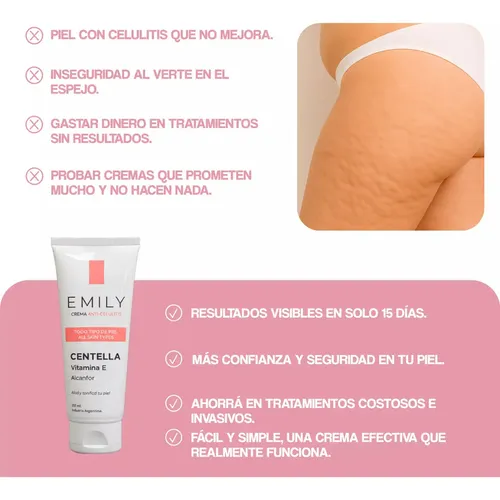 Emily Crema Anticelulitis – 200ml Fragancia Frutal