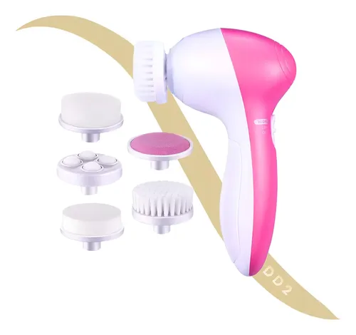 Cepillo Facial Limpiador Masajeador Exfoliante 5 En 1 A Pila