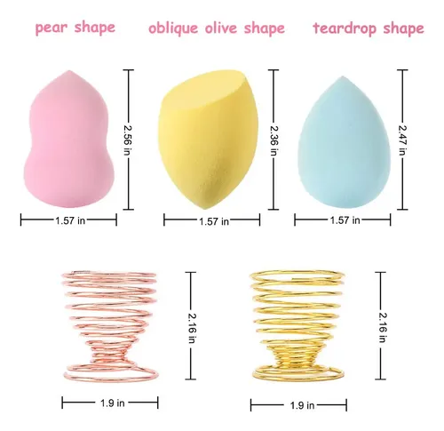 Abgream 45pcs Makeup Sponge Blender Set – 39 Pcs Latex-free