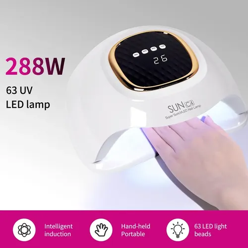 Lámpara De Uñas Uv Led Mirage Layon Sunc1 22.9×21.2cm