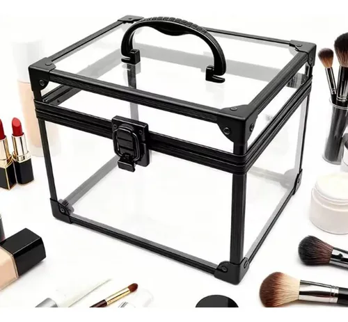 Organizador De Maquillaje Acrílico Con Asa Para Artículos De