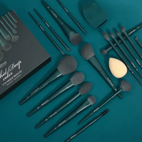 Juego De Brochas De Maquillaje Ducare De 17 Piezas Con Al… 17pcs