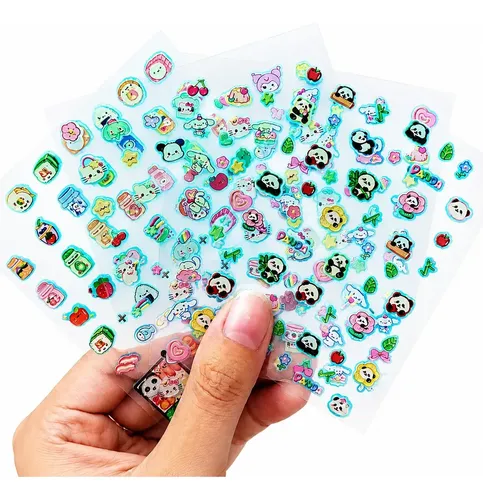 1500 Stickers Uñas Brillan En La Oscuridad Kuromi
