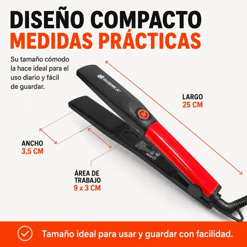 Plancha De Pelo Planchita Para Pelo Cabello 30w Suzika Pl048