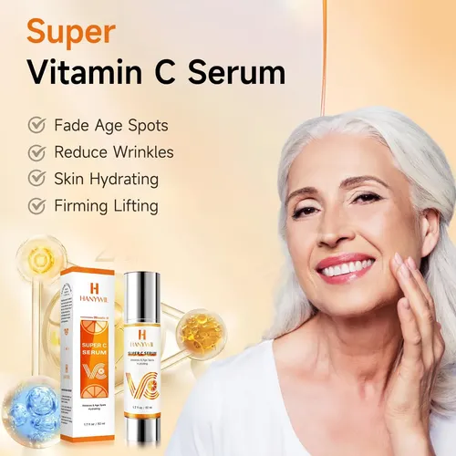 Jywil 20% Super Vitamin C Serum For Mature Skin, Targets Age Madura Día/noche