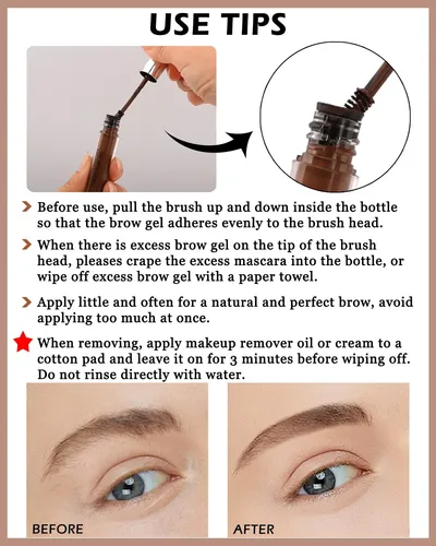 Kit De Tinte En Gel Para Cejas Lysdefeu Waterproof Dark Blon