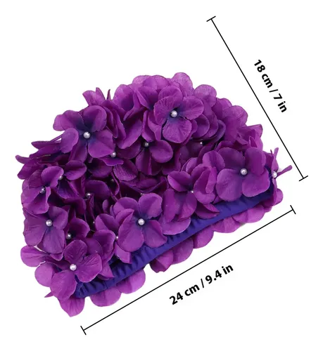 Gorro De Baño Moderno Con Pétalos Florales Y Pétalos