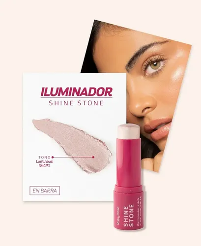 Iluminador En Stick Shine Stone Ruby Rose Pearly