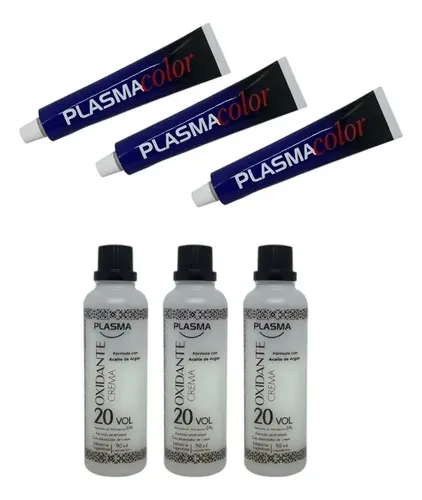 Kit de Tintura Plasma con Crema Oxidante de 20 Volúmenes