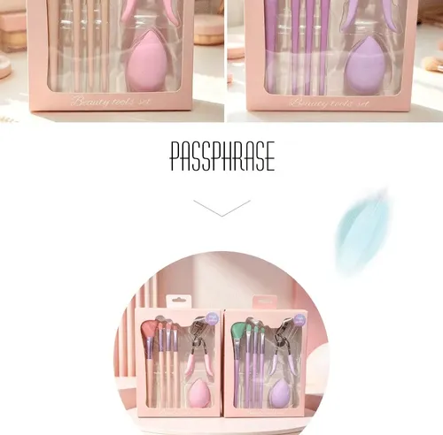 Set 2 Kits 6 Pinceles De Maquillaje Profesionales Herramient