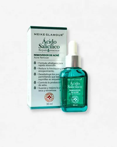 Serum Removedor Acne Acido Salicilico Meike Amour 30ml Momento De Aplicación Día/noche Tipo De Piel Acneica