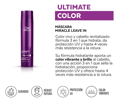 Máscara Capilar Wella Ultimate Color 95ml