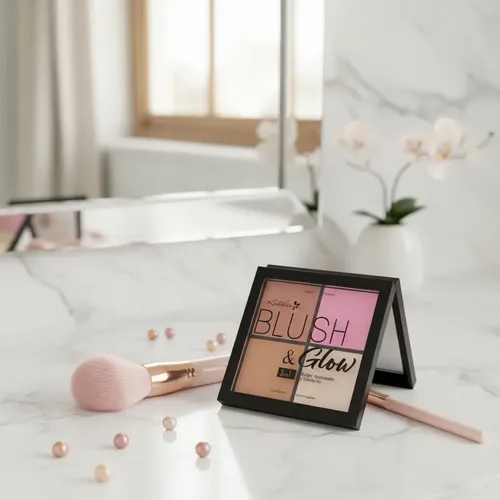 Paleta Rubor- Contorno-iluminador Blush And Glow- Katalia