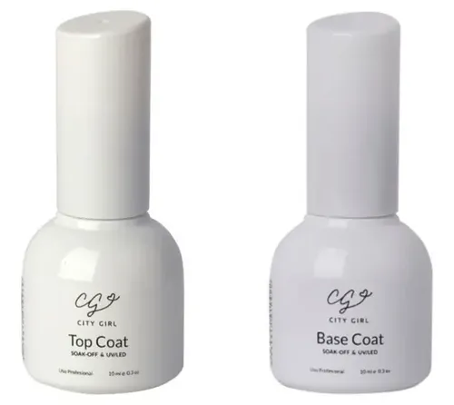 Top Coat Y Base Coat City Girl 10ml Aprobado