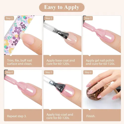 Kit Gel Uñas 24 Colores Con Luz Uv Y Herramientas
