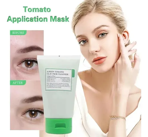 Rr Mascarilla De Tomate Verde, Mascarilla Facial De Arcilla