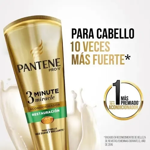 Acondicionador Diario Pantene Pro-V 3 Minutos Milagrosos Reparación 170ml