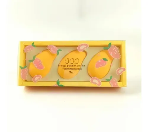 Esponjas Blender Sweet Beauty X3 Maquillaje Látex Redondas Veganas
