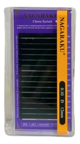 Kit Nagaraku Extensiones De Pestañas Clásicas 0.15 Curva D Largos 11 Al 15 Mm