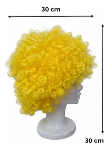 Peluca Afro Grande Fucsia Cotillón Carnaval Fiesta Disfraz