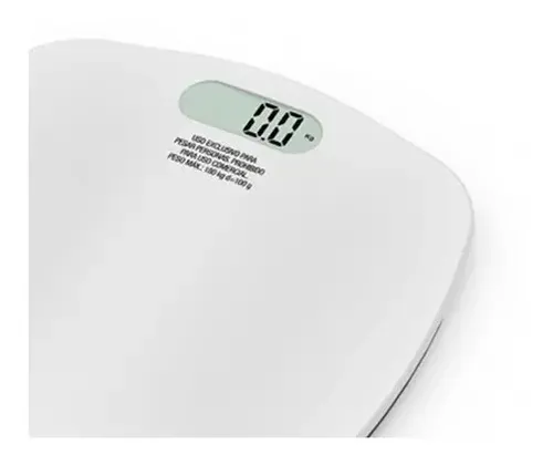 Balanza Digital Silfab Curve de Baño 180 kg Blanca con Pilas