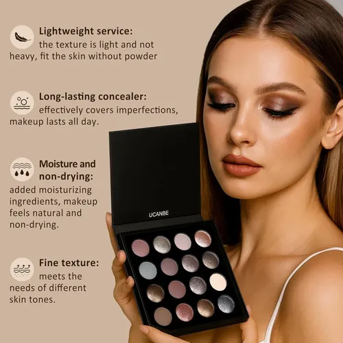 Paleta Ucanbe 16s, Sombras Mate Y Shimmer