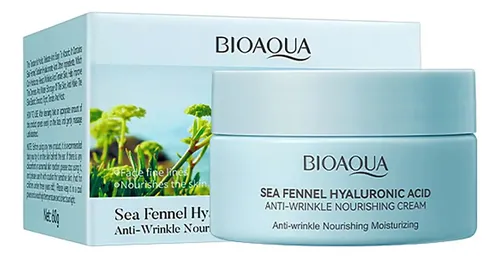 Crema Bioaqua Sea Fennel Ácido Hialurónico 60 G Piel Todo
