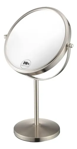 Espejo de Maquillaje Alhakin con Aumento 10X, de Mesa y Giratorio 360°