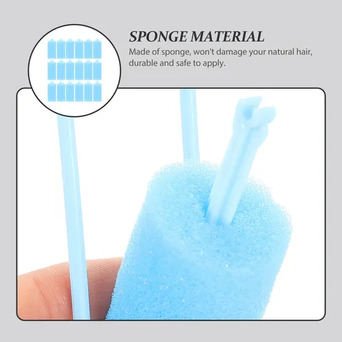 20pcs Air Bangs Creation With Sponge Hair Rollers For Women