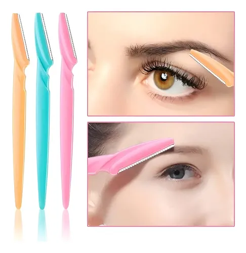Kit X6 Perfilador Cejas X3 Navaja Quita Vello Facial