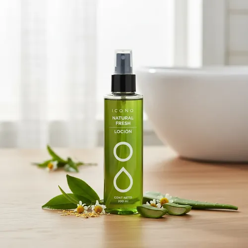 Loción Natural Fresh Tónico Hidratante Descongestivo Icono