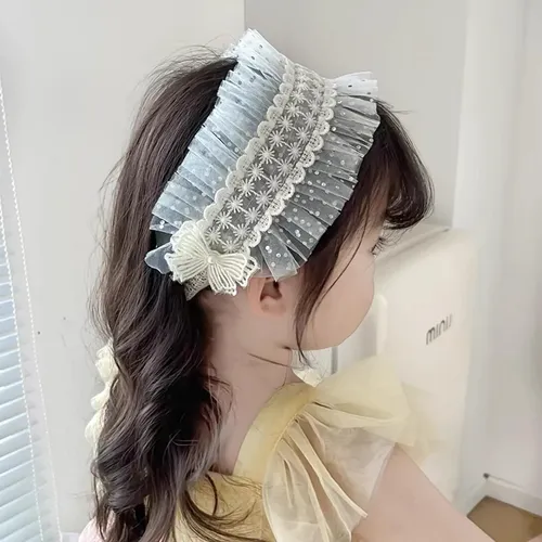 Diadema De Malla De Encaje Lolita Para Niñas, Ideal Para
