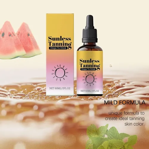 Gotas De Bronceado Sin Sol Orales Hidratante Nutritivo 3pcs