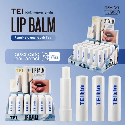 Balsamo Labial Hidratante Lip Balm Manteca De Cacao Tei